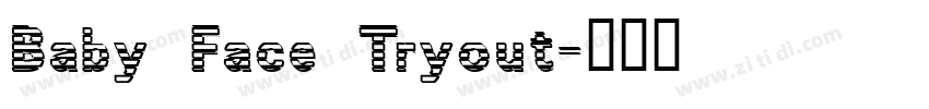 Baby Face Tryout字体转换